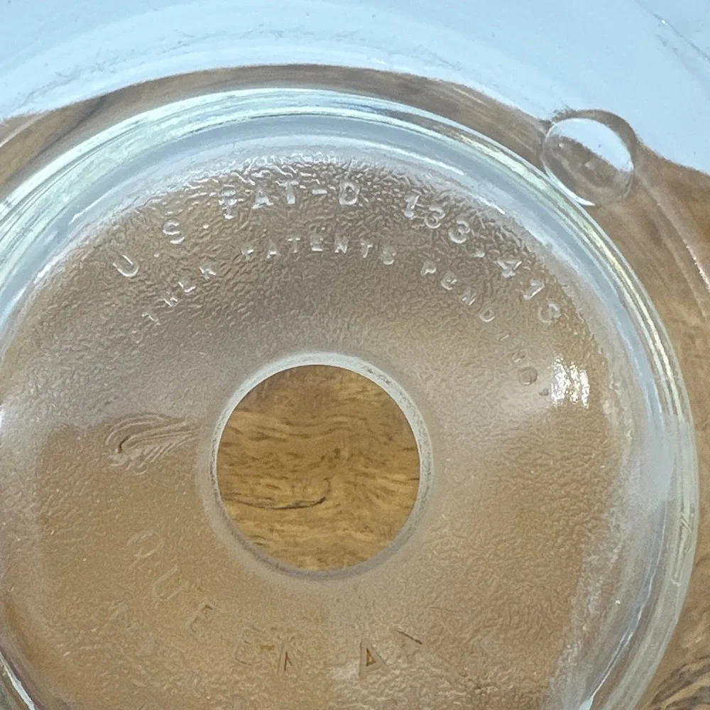 Queen Anne Glass Bake US Patent D-133,413 Jello‎ Mold Baking Mold 1942